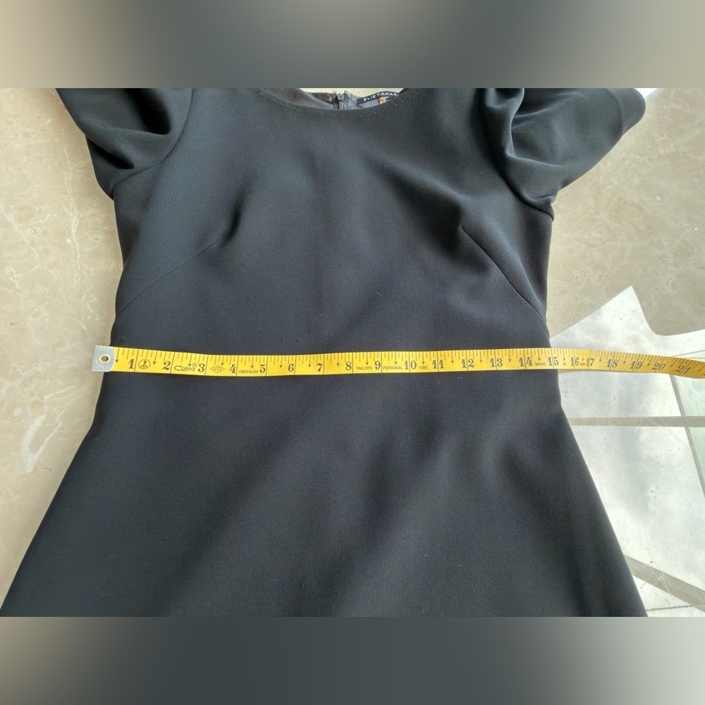Vintage Elie Tahari Black Long Sleeve Dress with Embellished Cuffs Size 4 - Picture 14 of 17